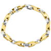 Pompeii3 Men's Link 14k Gold (45gram) Or Platinum (72gram) 6mm Bracelet 8.5" In Multi
