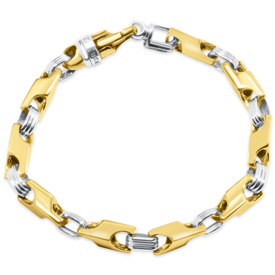 Pompeii3 Men's Link 14k Gold (45gram) Or Platinum (72gram) 6mm Bracelet 8.5" In Multi
