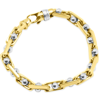 Pompeii3 Men's Link 14k Gold (64gram) Or Platinum (103gram) 7.5mm Bracelet 8" In Multi