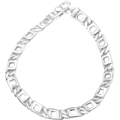 Pompeii3 Men's 14k Gold (27gram) Or Platinum (50gram) 7mm Link Bracelet 8.5" In Multi