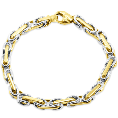 Pompeii3 Men's Link 14k Gold (49gram) Or Platinum (79gram) 9.5mm Bracelet 8.5" In Multi