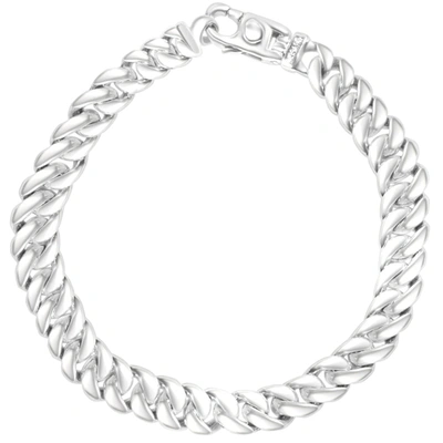 Pompeii3 Men's Cuban Link 14k Gold (61gram) Or Platinum (98gram) 9mm Bracelet 8.5" In Silver