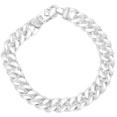 Pompeii3 Men's Cuban Link 14k Gold (72gram) Or Platinum (115gram) 10.5mm Bracelet 8.5" In Silver