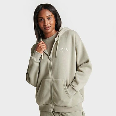 Pink Soda Sport Women's Vincente Full-zip Hoodie In Agate Grey