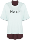 UNDERCOVER NO SIR LAYERED T-SHIRT