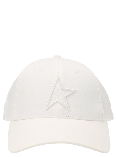 Golden Goose Deluxe Brand Star Embroidered Baseball Hat In White