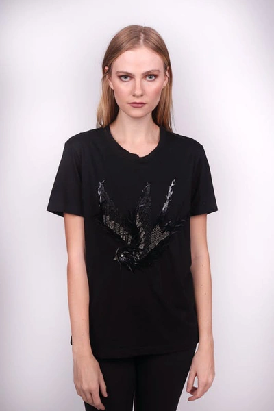 Any Old Iron Black Swallow T-shirt For Women