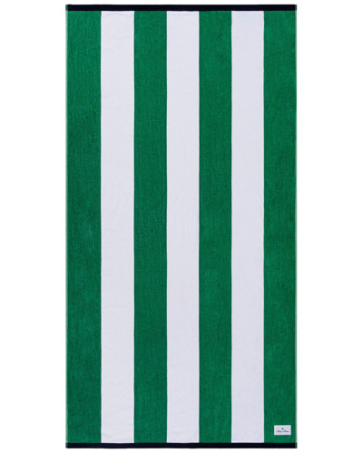 Brooks Brothers Beach Chair Stripe Beach Towel In Green