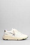 GOLDEN GOOSE RUNNING SNEAKERS IN WHITE LEATHER