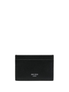 Jimmy Choo Dom Black Embossed Leather Card Case In Black