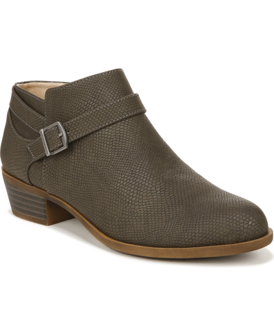Lifestride Alexi Shooties In Grey Faux Leather