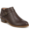 Lifestride Alexander Bootie In Brown Faux Leather