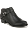 Lifestride Alexander Booties In Black Faux Leather