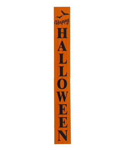 Glitzhome 60" Wooden Happy Halloween Porch Sign In Multi