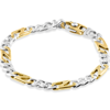 Pompeii3 Men's Figaro Link 14k Gold (21gram) Or Platinum (33gram) Bracelet 8.5" In Multi