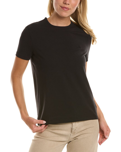Brooks Brothers Cotton Jersey Crewneck T-shirt In Black