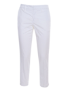 FAY WHITE PANTS,NTW8046530TGUPB001