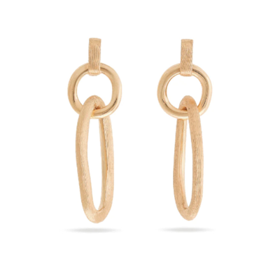 Marco Bicego 18k Yellow Gold Jaipur Double Link Drop Earrings In Gold-tone
