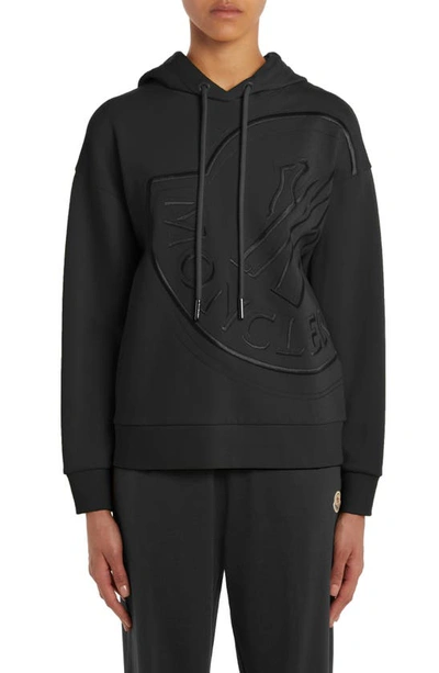 MONCLER MONCLER OVERSIZE EMBROIDERED LOGO HOODIE
