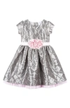 JOE-ELLA ROSIE DIAMOND PINTUCK TAFFETA PARTY DRESS