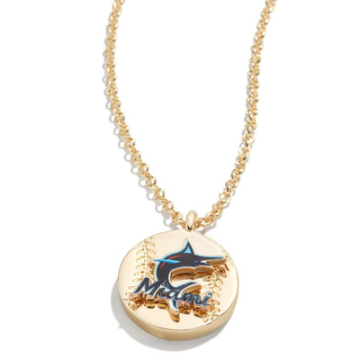 Baublebar Miami Marlins Pendant Necklace In Gold