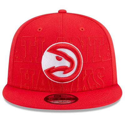 New Era Red Atlanta Hawks 2023 Nba Draft 9fifty Snapback Hat