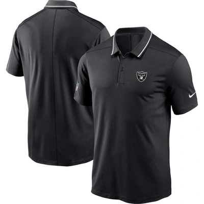 Nike Men's Dri-fit Sideline Victory (nfl Las Vegas Raiders) Polo In Black