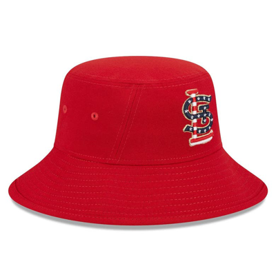 New Era Red St. Louis Cardinals 2023 Fourth Of July Bucket Hat