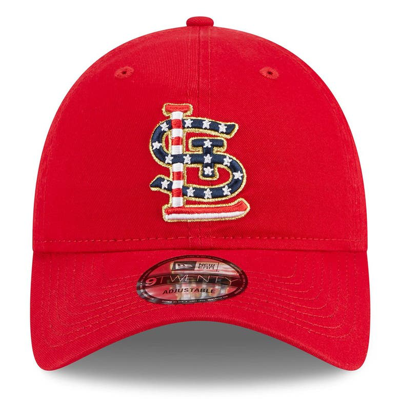 New Era Red St. Louis Cardinals 2023 Fourth Of July 9twenty Adjustable Hat