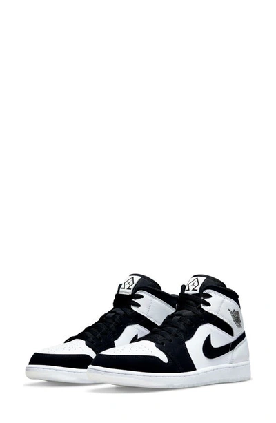 Jordan Air  1 Mid Se Basketball Shoe In White/ Black/ Multi/ Color