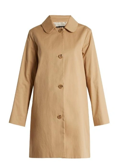 Apc Dolly Cotton-blend Gabardine Coat In Beige