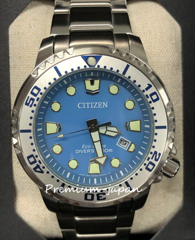 Pre-owned Citizen Bn0165-55l Promaster Marine Series Eco Drive Watch Japan Import