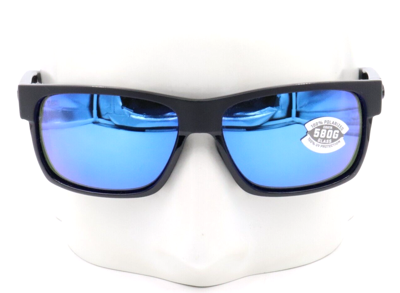 Pre-owned Costa Del Mar Half Moon Black Blue Mirror 580g Sunglasses 06s9026 90261160
