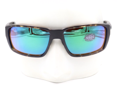 Pre-owned Costa Del Mar Fantail Pro Green Mirror 580g Sunglasses 06s9079 90790760 $277