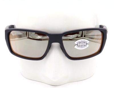 Pre-owned Costa Del Mar Fantail Pro Matte Black Copper 580g Sunglasses 06s9079 90790360 In Silver