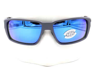 Pre-owned Costa Del Mar Fantail Pro Matte Gray Blue 580g Sunglasses 06s9079 90790960