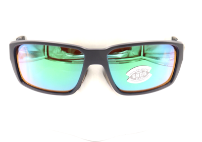 Pre-owned Costa Del Mar Fantail Pro Matte Black Green 580g Sunglasses 06s9079 90790260