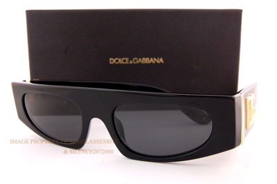 Pre-owned Dolce & Gabbana Brand  Sunglasses Dg 4411 501/87 Black/solid Gray Women