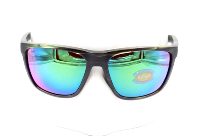 Pre-owned Costa Del Mar Ferg Matte Reef Green 580p Sunglasses 06s9002-90022159 $228