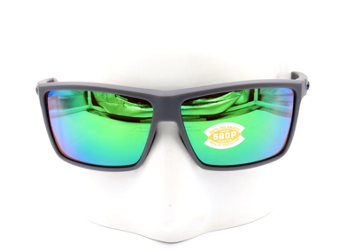Pre-owned Costa Del Mar Rinconcito Matte Gray Green 580p Sunglasses 06s9016 90161260