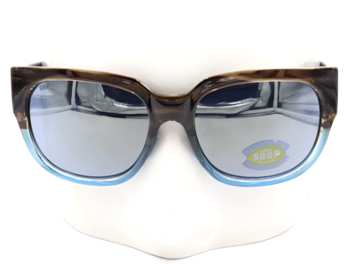 Pre-owned Costa Del Mar Waterwoman 251 Wahoo Gray Silver 580p Sunglasses 06s9019 90191055 In Gray / Silver