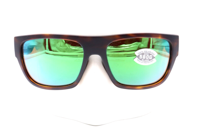 Pre-owned Costa Del Mar Sampan 191 Matte Tortoise Green 580g Sunglasses 06s9033 90332660