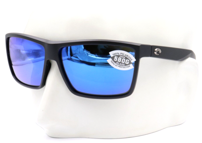 Pre-owned Costa Del Mar Rinconcito Black Blue Mirror 580g Sunglasses 06s9016 90161460