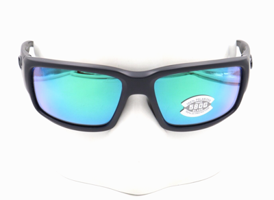 Pre-owned Costa Del Mar Fantail 01 Blackout Green Mirror 580g Sunglasses 06s9006-90063059