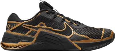 Pre-owned Nike Metcon 7 Mat Fraser Pe Black Metallic Gold Da8103-007 Men's 6 Women's 7.5