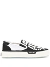 Amiri Skel Top Slip-on Sneakers In Whiteblack