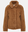 Max Mara Teddino Jacke Aus Einer Kamelwoll-seidenmischung In Brown