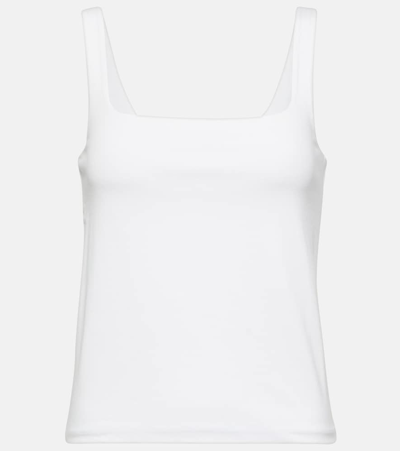 Vince Rib-knit Tank Top In Optic White