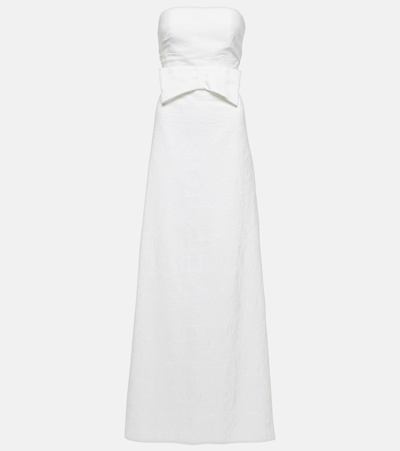 Max Mara Bridal Dressing Gown Pavento Aus Taft In White