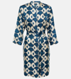 S Max Mara ' Woman Mini Dress Ivory Size 8 Silk In Multicoloured
